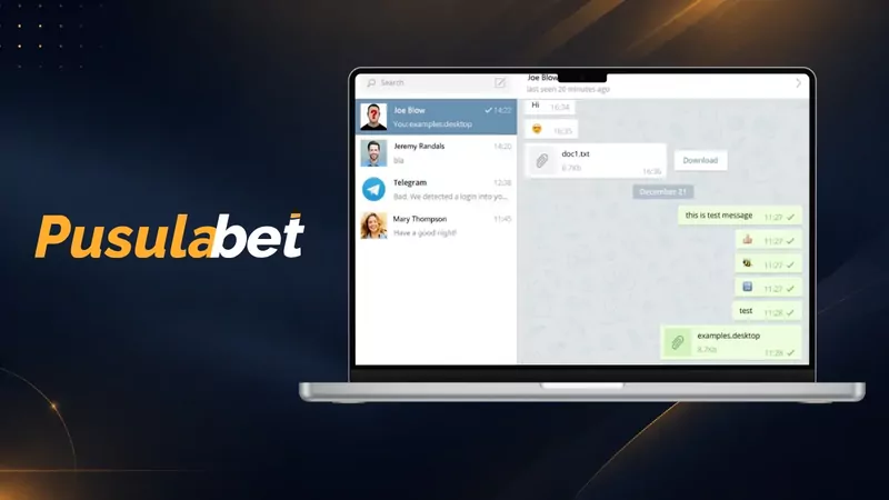 Telegram masaüstü sohbet ekranı