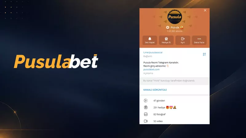 Resmi kanal bilgi ekranı