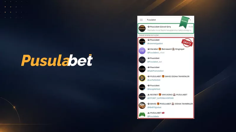 Telegram aramasında resmi ve sahte kanallar