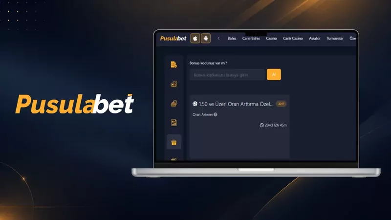 Pusulabet sitesinde bonus kodu alanı